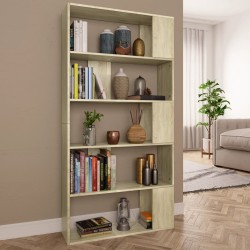 Bücherregal/Raumteiler Sonoma-Eiche 80x24x159 cm Holzwerkstoff