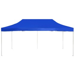 Profi-Partyzelt Faltbar Aluminium 6x3 m Blau