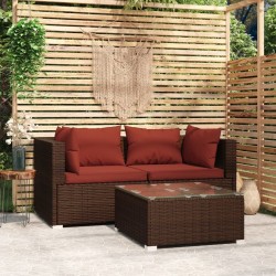 3-tlg. Garten-Lounge-Set...