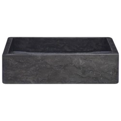 Waschbecken Schwarz 40x40x10 cm Marmor