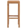 Barhocker 2 Stk. Massivholz Teak