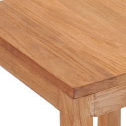 Barhocker 2 Stk. Massivholz Teak