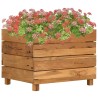 Hochbeet 50x40x38 cm Teak Altholz und Stahl