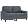 2-Sitzer-Sofa Dunkelgrau 120 cm Samt