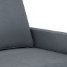 2-Sitzer-Sofa Dunkelgrau 120 cm Samt