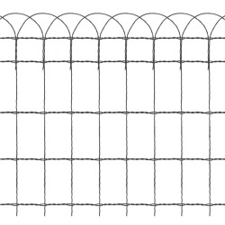 Beetzaun Pulverbeschichtetes Eisen 25×0,65 m