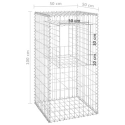 Gabionensäule 50x50x100 cm Eisen