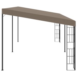 Wand-Pavillon 6x3 m Taupe Stoff