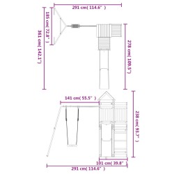 Spielturm Massivholz Douglasie