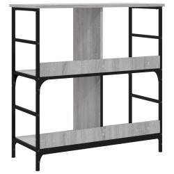 Bücherregal Grau Sonoma 78,5x33x82 cm Holzwerkstoff