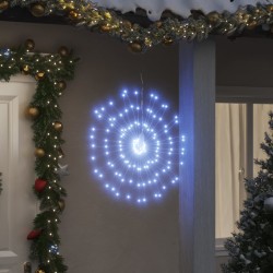 Weihnachtsbeleuchtungen Feuerwerk 8 Stk. 140 LEDs Kaltweiß 17cm