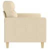 2-Sitzer-Sofa Creme 140 cm Stoff