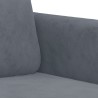 2-Sitzer-Sofa Dunkelgrau 140 cm Samt