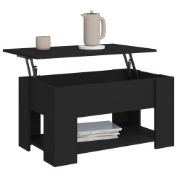 Couchtisch Schwarz 79x49x41 cm Holzwerkstoff