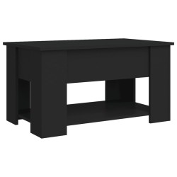 Couchtisch Schwarz 79x49x41 cm Holzwerkstoff