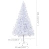 Künstlicher Weihnachtsbaum Beleuchtung Kugeln 120cm 230 Zweige