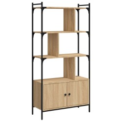 Bücherregal mit Tür Sonoma-Eiche 76,5x30x154,5 cm Holzwerkstoff