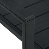 Gartenstühle 2 Stk. Schwarz HDPE Holz-Optik