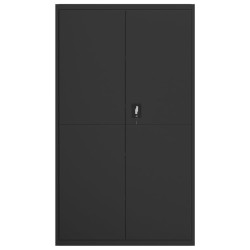 Aktenschrank Schwarz 105x40x180 cm Stahl