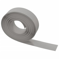 Rasenkanten 2 Stk. Grau 10 m 15 cm Polyethylen