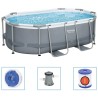 Bestway Power Steel Aufstellpool Oval 305x200x84 cm