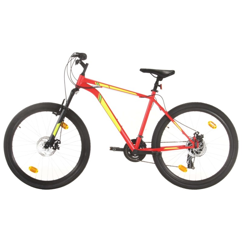 Mountainbike 21 Gang 27,5 Zoll Rad 50 cm Rot