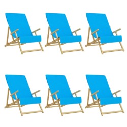 Strandtücher 6 Stk. Türkis 60x135 cm Stoff 400 GSM