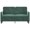 2-Sitzer-Sofa Dunkelgrün 120 cm Samt