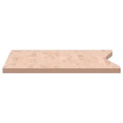 Schreibtischplatte 110x(55-60)x2,5 cm Massivholz Buche