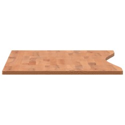 Schreibtischplatte 100x(45-50)x1,5 cm Massivholz Buche