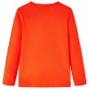 Kinder-Langarmshirt Hellorange 140