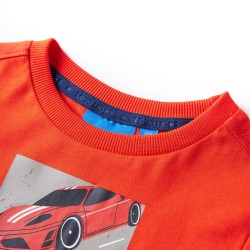 Kinder-Langarmshirt Hellorange 140