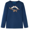 Kinder-Langarmshirt Marineblau 128