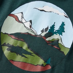 Kinder-Langarmshirt Dunkelgrün 116