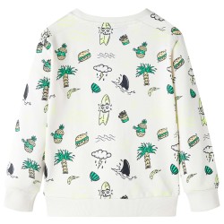 Kinder-Sweatshirt Helles Ecru 104