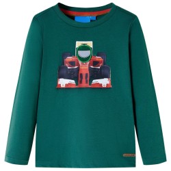 Kinder-Langarmshirt Grün 92