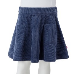 Kinderrock mit Taschen Cord Marineblau 104