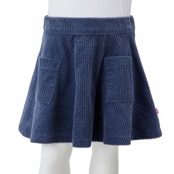 Kinderrock mit Taschen Cord Marineblau 128