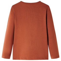 Kinder-Langarmshirt Cognac 116