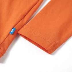 Kinder-Langarmshirt Dunkelorange 104