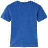 Kinder-T-Shirt Dunkelblau Melange 128