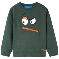 Kinder-Sweatshirt Dunkelgrün 116