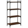 Bücherregal 4 Böden Braun Eiche-Optik 60x30x120cm Holzwerkstoff