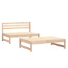 2-tlg. Garten-Lounge-Set Massivholz Kiefer