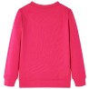 Kinder-Sweatshirt Knallrosa 128