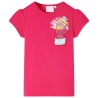 Kinder-T-Shirt Knallrosa 140