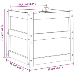 Pflanzkübel 50x50x50 cm Massivholz Douglasie