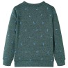 Kinder-Sweatshirt Dunkelgrün Melange 116