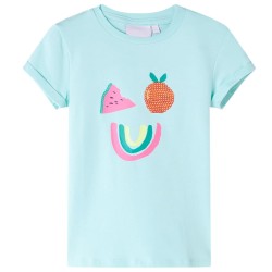 Kinder-T-Shirt Hellblau 104