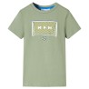 Kinder-T-Shirt Helles Khaki 128